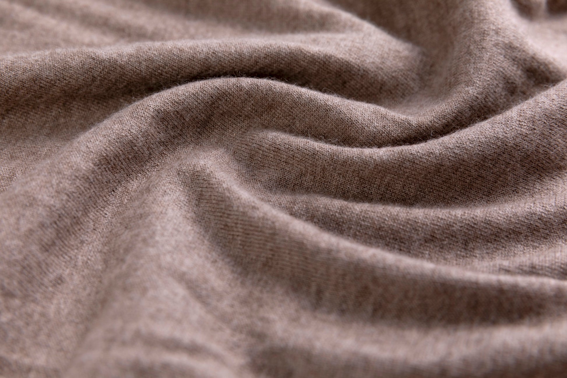 Cashmere V-neck T-shirt / White (01)