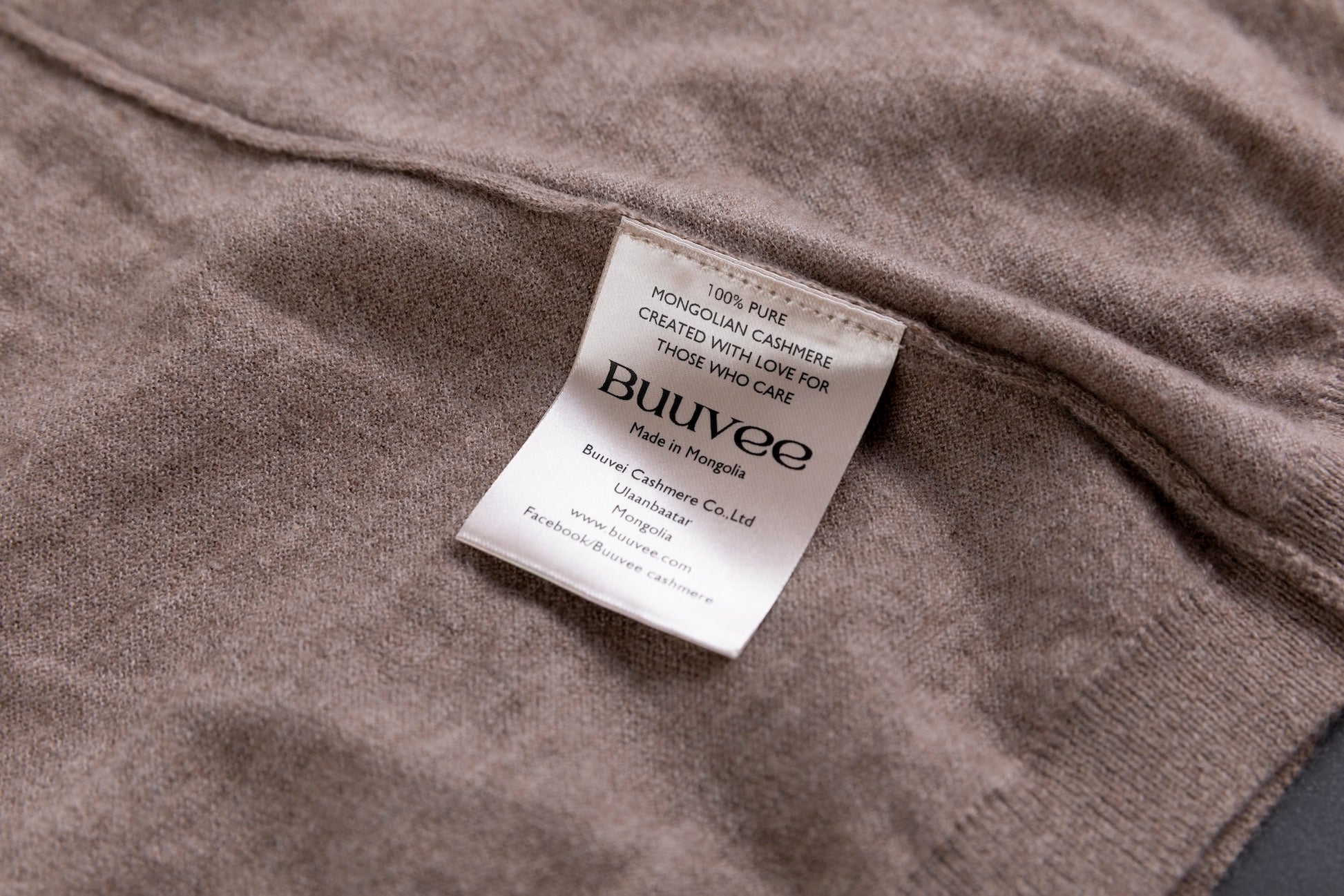 Cashmere V-neck T-shirt / White (01)