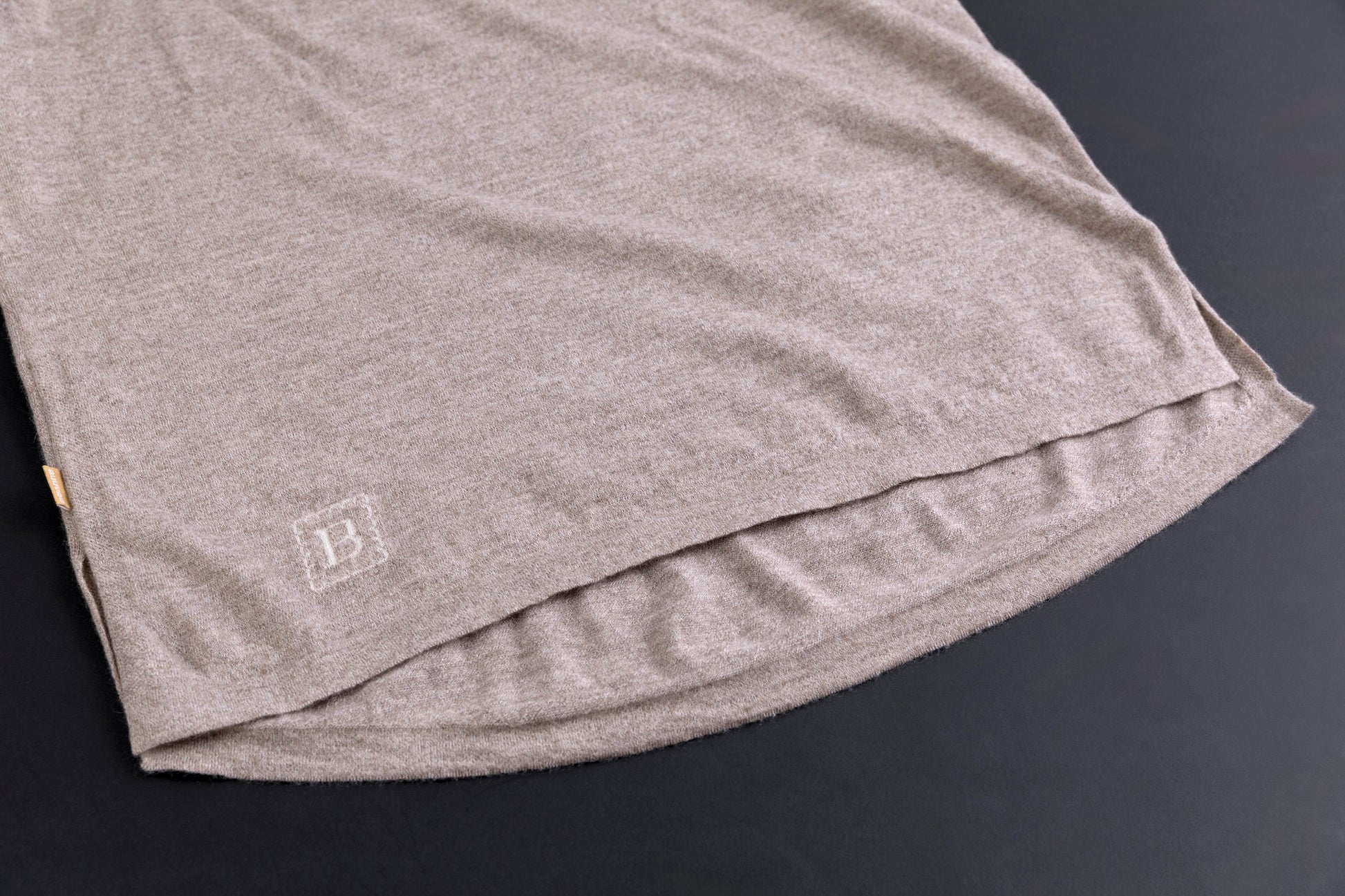 Cashmere V-neck T-shirt / White (01)