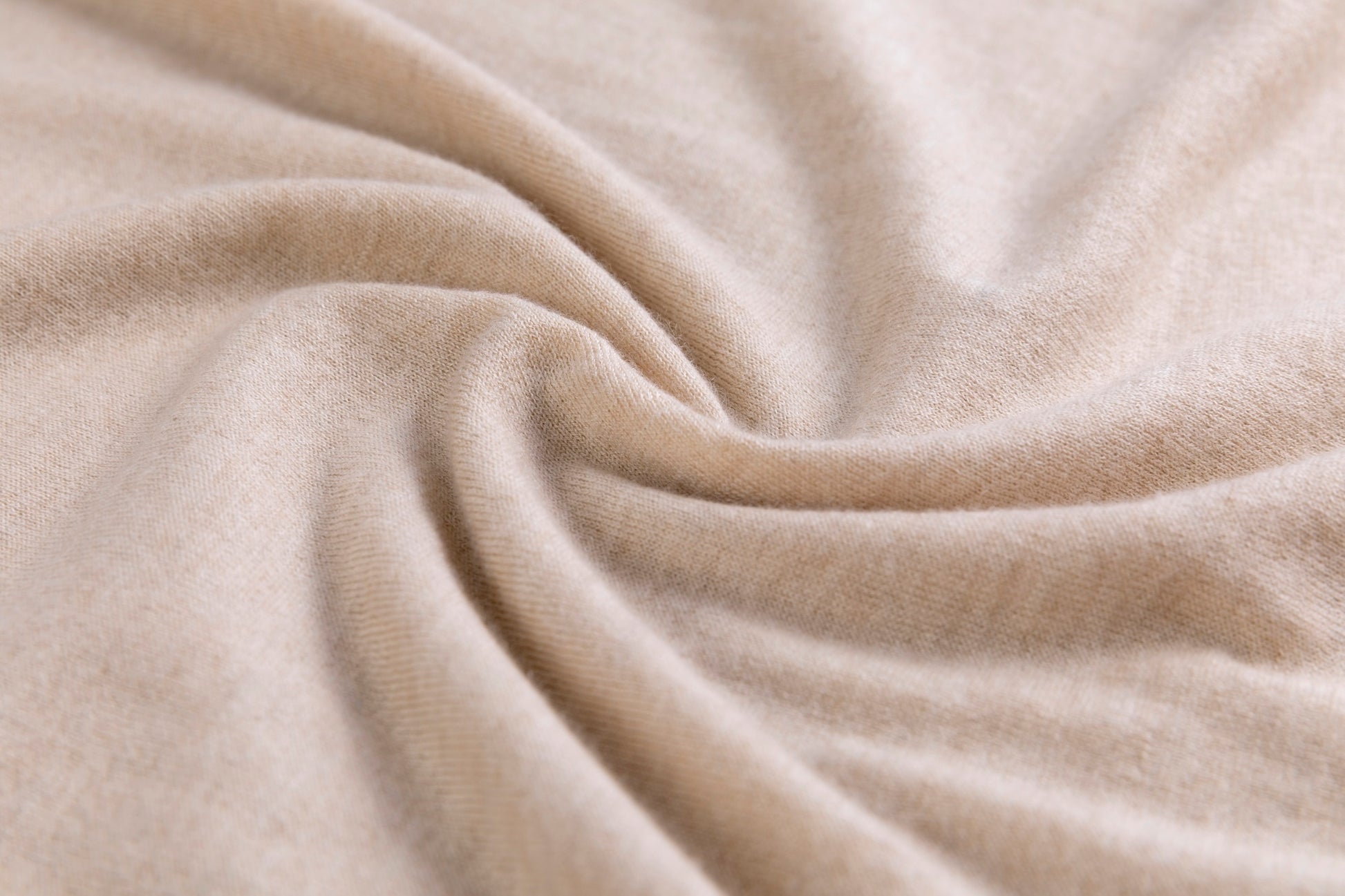 Cashmere V-neck T-shirt / White (01)