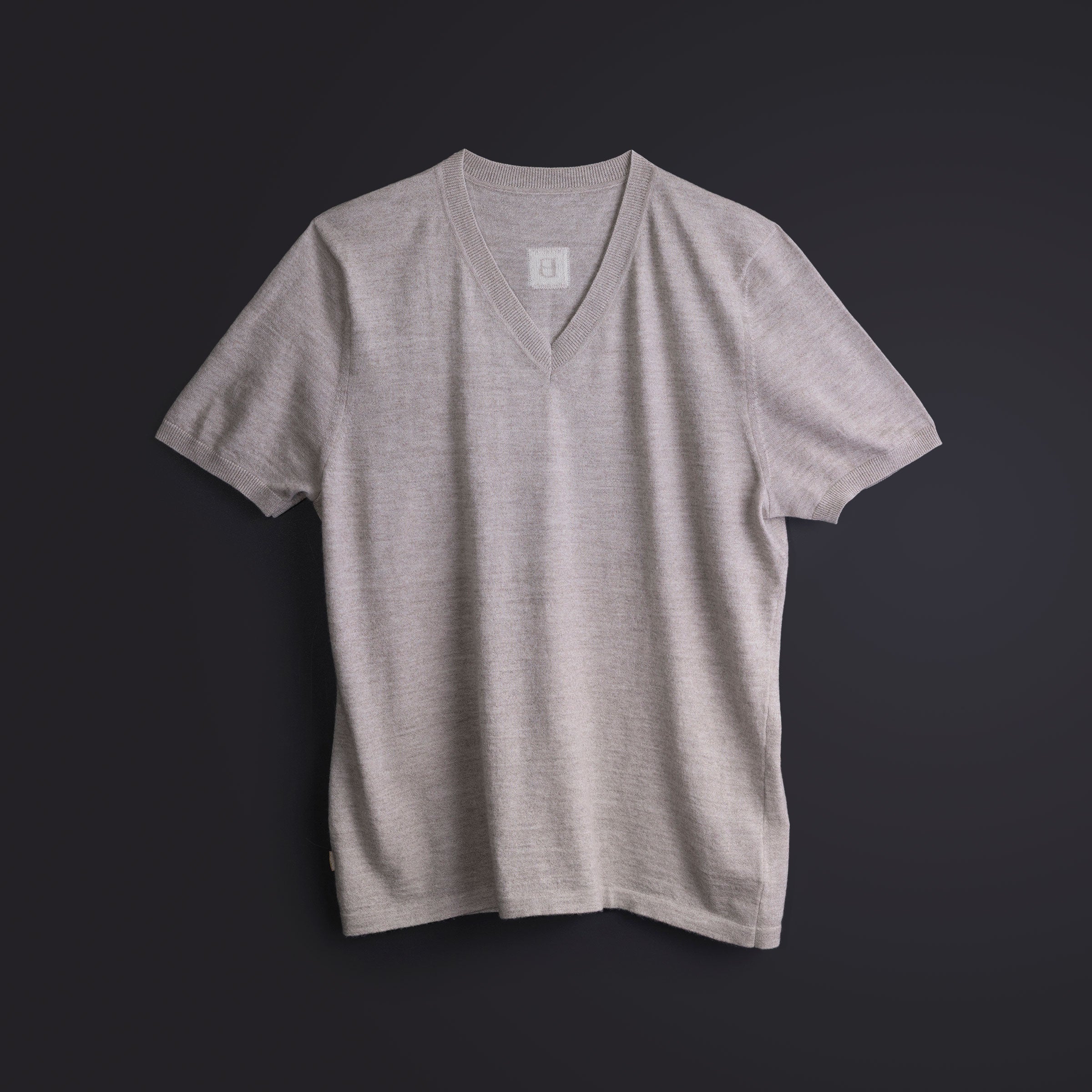 CH グレー Vネック Tシャツ カシミヤ Vネック Tシャツ / ウォームグレー – Buuvee Japan Store